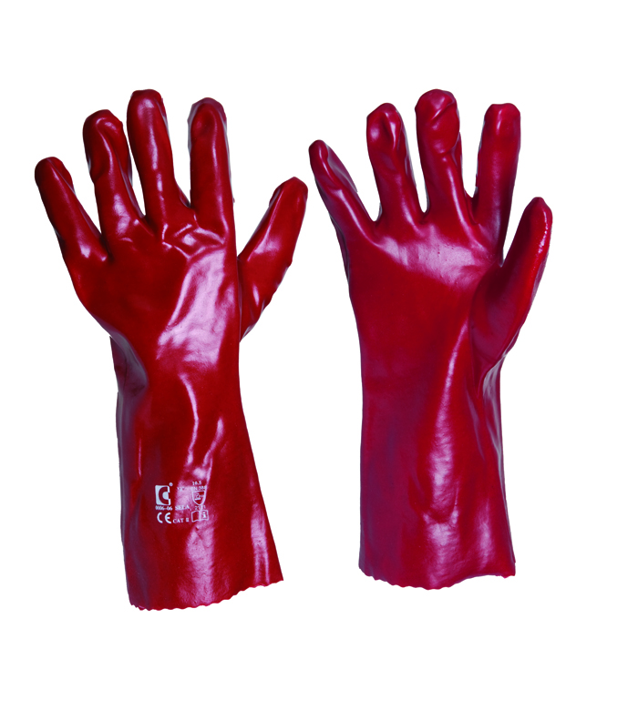 SELA máčané rukavice v PVC 35 cm