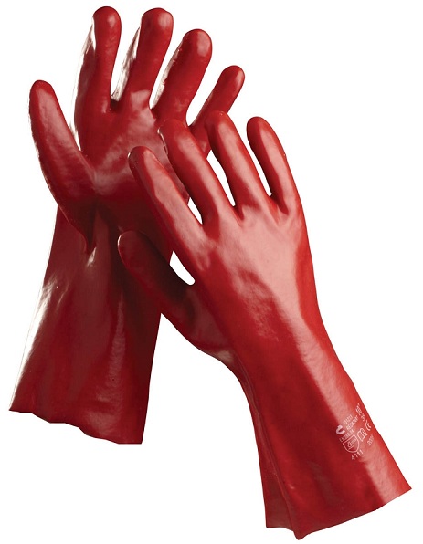 REDSTART máčané rukavice v PVC 27 cm
