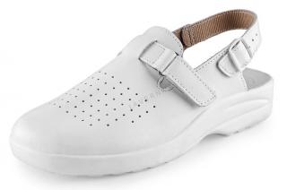 MIKA Biele sandále plná špic