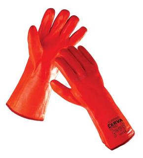 FLAMINGO zimné protichemické rukavice máčané v PVC