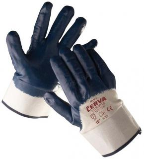 RUFF povrstvené rukavice v nitrile